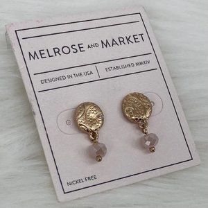 MELROSE AND MARKET - OS - NWT Golden Pink Earrings